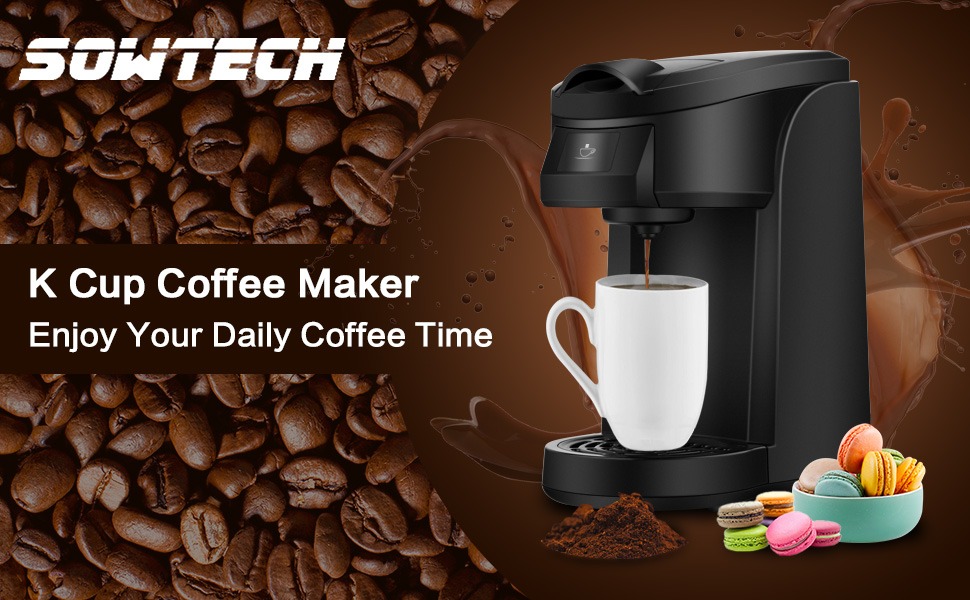 Sowtech K Cup Coffee Maker with One Button
