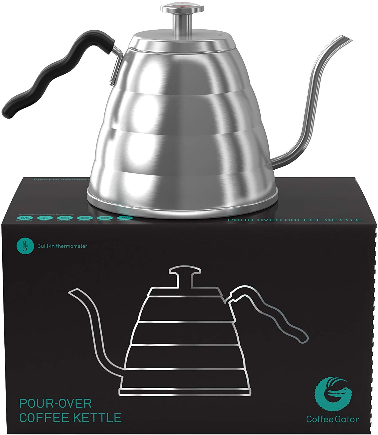 Pour over gooseneck kettle by Coffee Gator