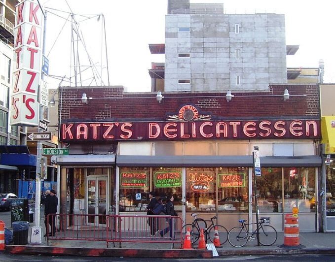 outside of Katz’s Delicatessen