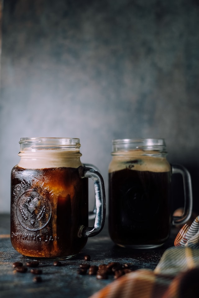 Two Bigs Mugs of Cold Brew Coffee