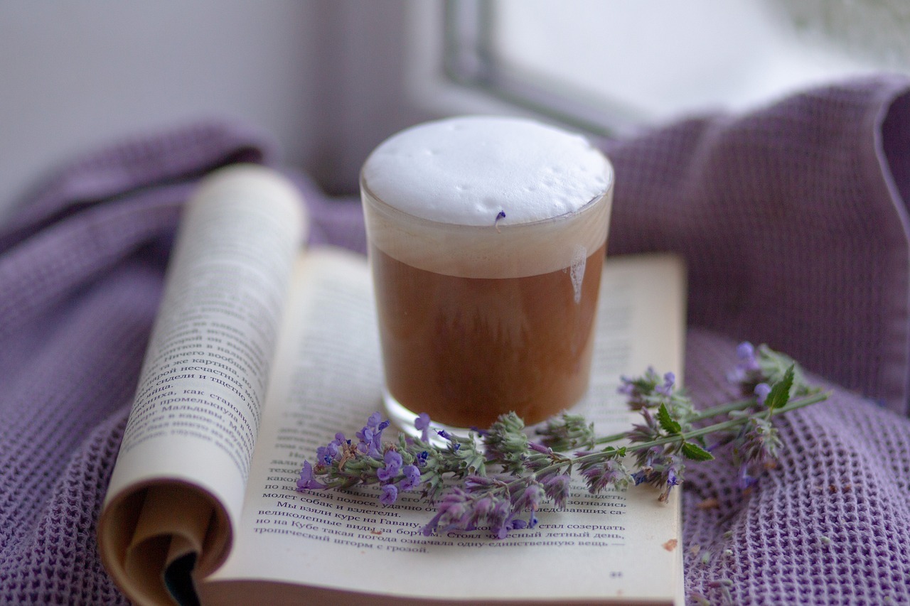 cappuccino with lavender