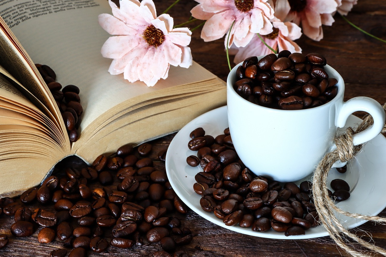 coffee beans mug cup