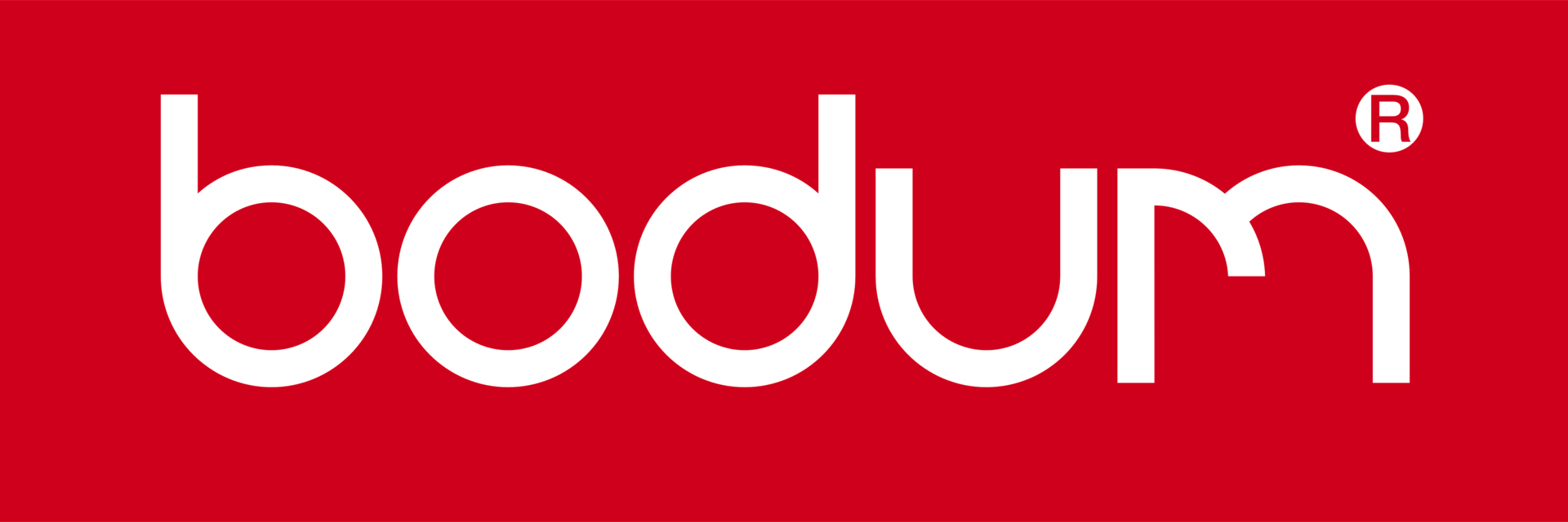 Brand logo of bodum, a danish kitchenware manufacturer